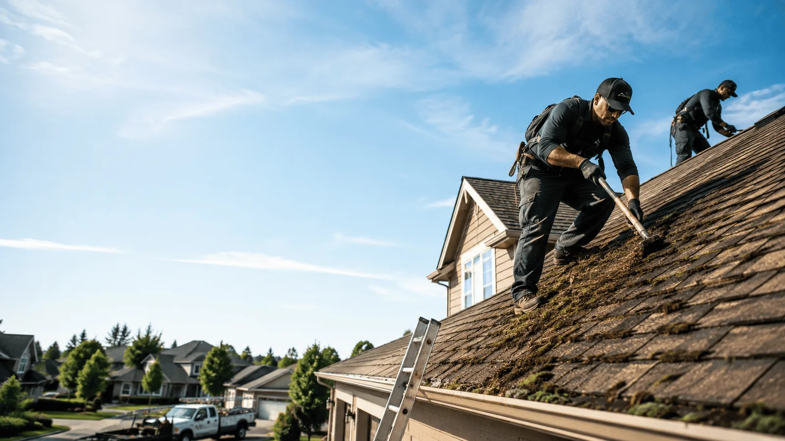 Roof Moss Removal in Golden, IL near me